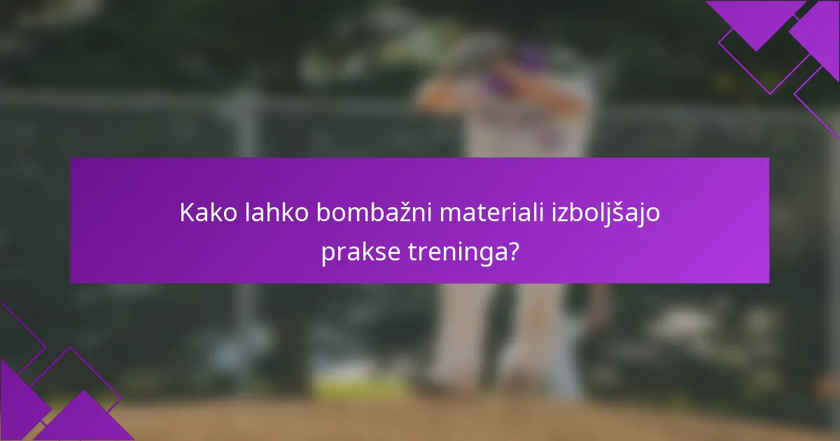 Kako lahko bombažni materiali izboljšajo prakse treninga?